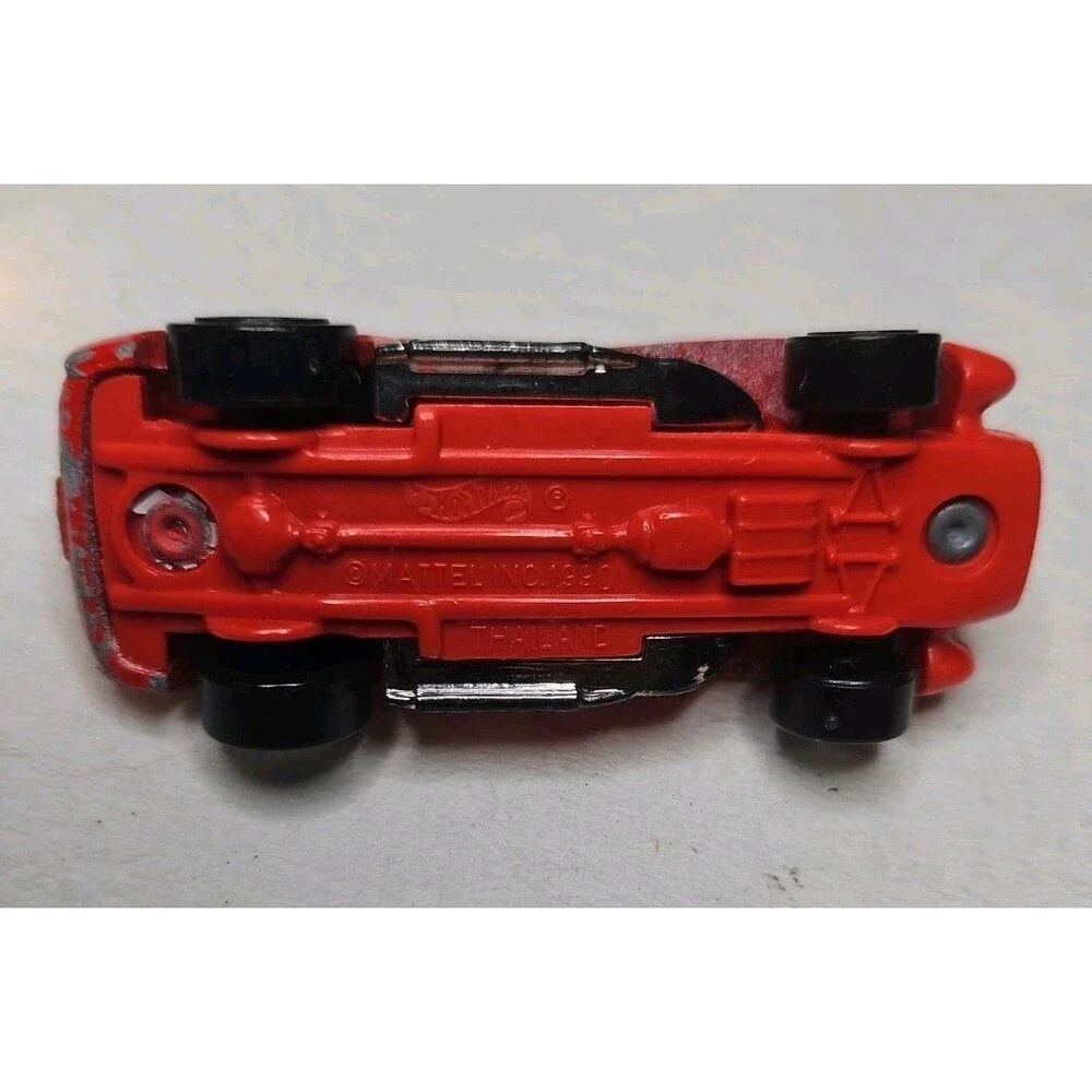 1990 Hot Wheels FERRARI 250 TR Red Black Interior Thailand